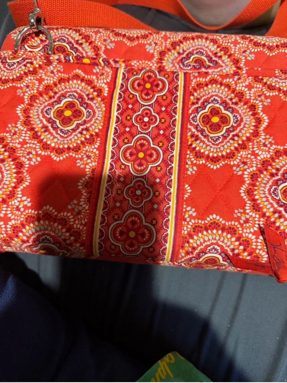 Vera Bradley Paprika Mini Lap Top Case Crossbody Strap